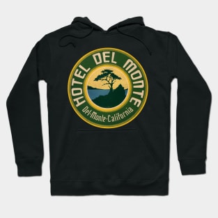 Defunct Hotel Del Monte California Luggage Label Hoodie